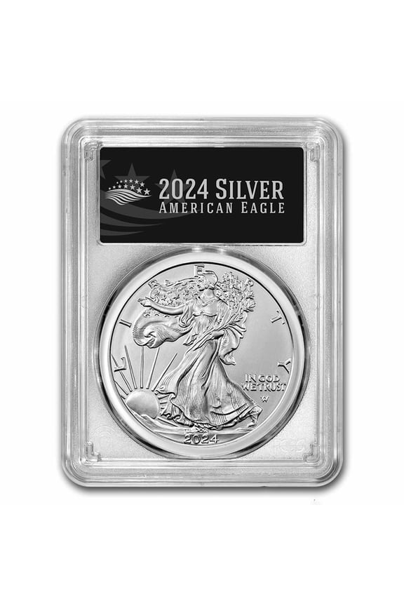 2024 American Silver Eagle MS-70 PCGS (FDI, Black Label)