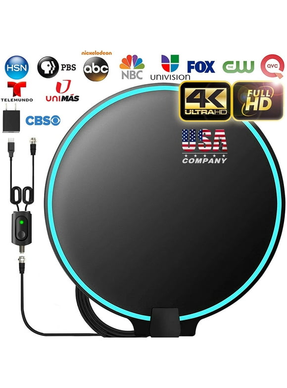 [2024] Amplified HD Digital TV Antenna 330 Miles Long-Range Reception Support 4K 1080p Indoor TV Digital HD Antenna Freeview Life Local Channels All Type Television Switch Amplifier Signal Booster