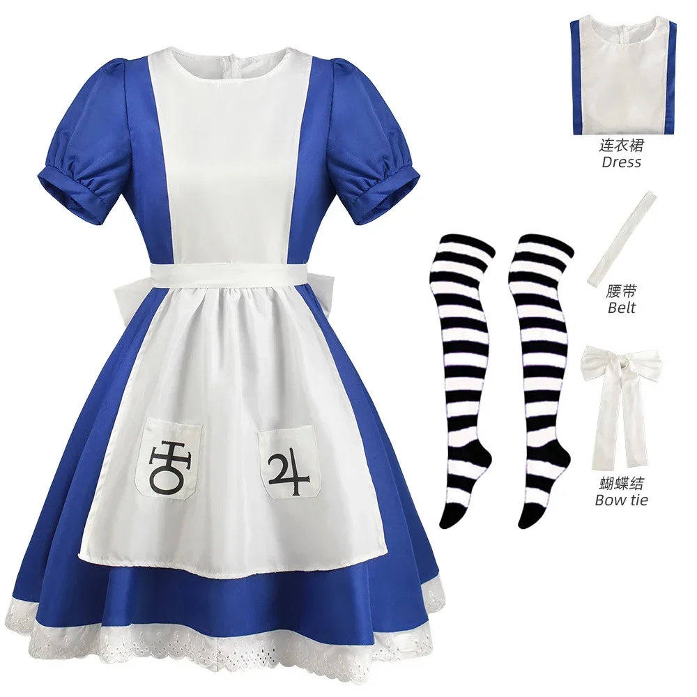2024 Anime Game Alice Madness Returns Cosplay Costume Women Short
