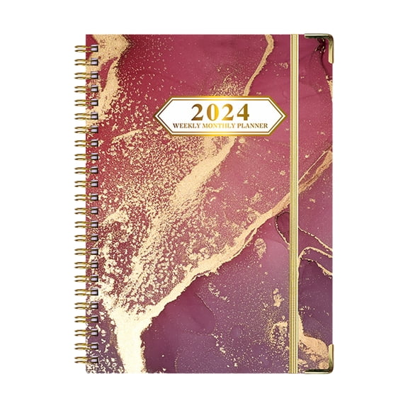 2024 Appointment Book/Planner - Weekly Appointment Book/Planner 2024, 2024 Daily Planner , Flexible Soft Cover - style 1;