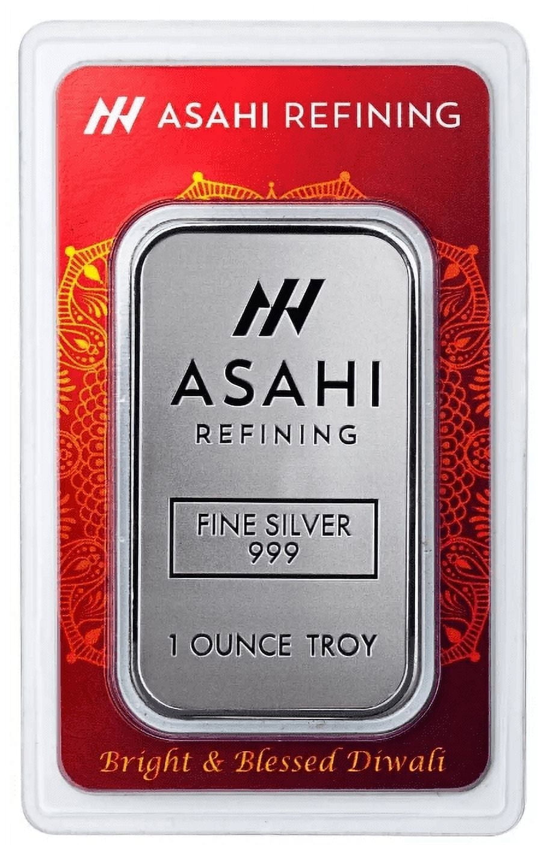 ASAHI INDUSTRY 2024 Asahi Refining Diwali Festival of Lights 1 oz Silver Bar - In Assay