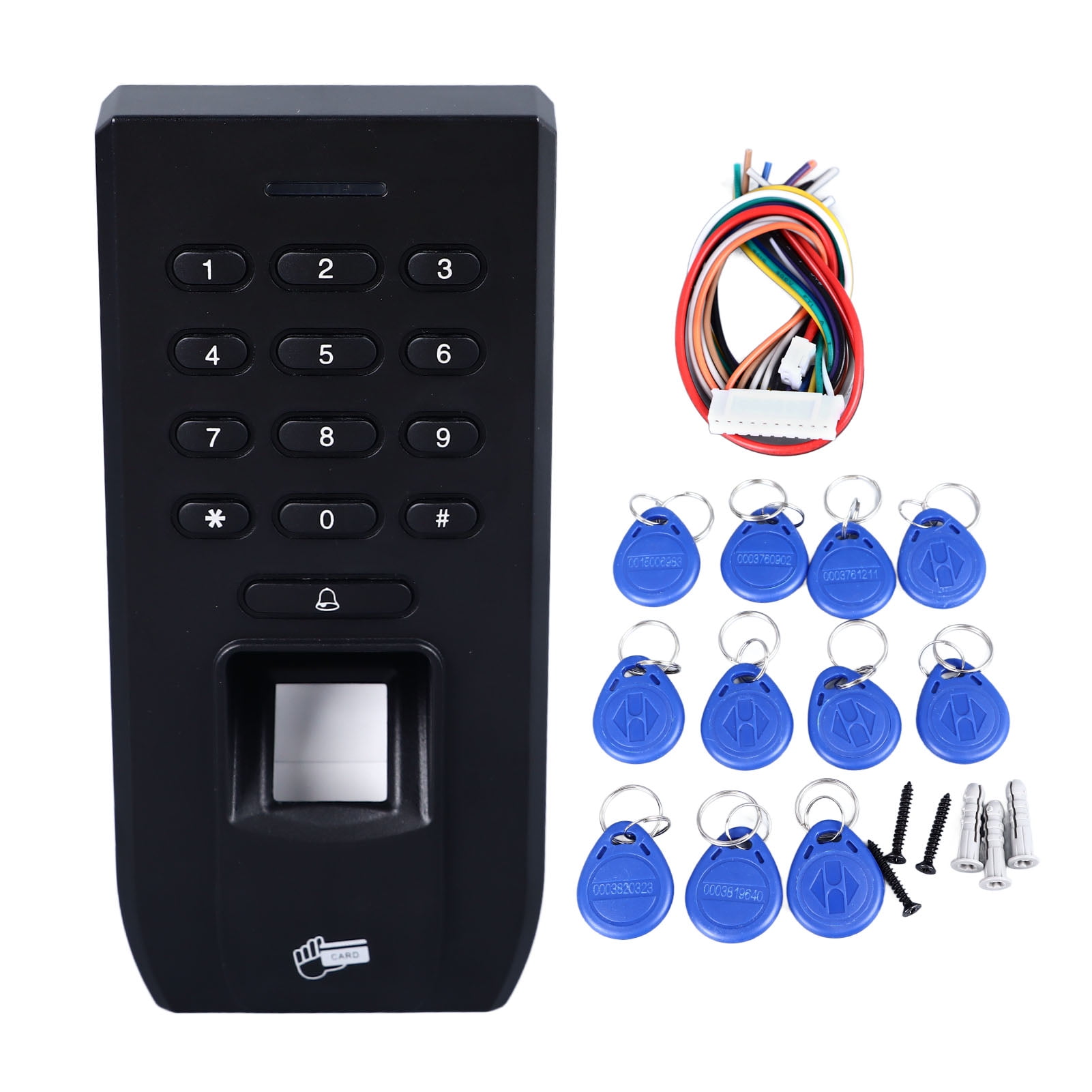 2024 Attendance Time Clock Recorder Biometric Fingerprint Password Card