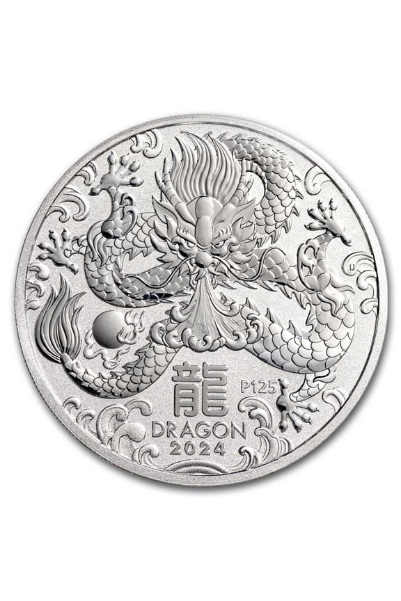 2024 Australia 1 oz Silver Lunar Dragon BU (Series III)