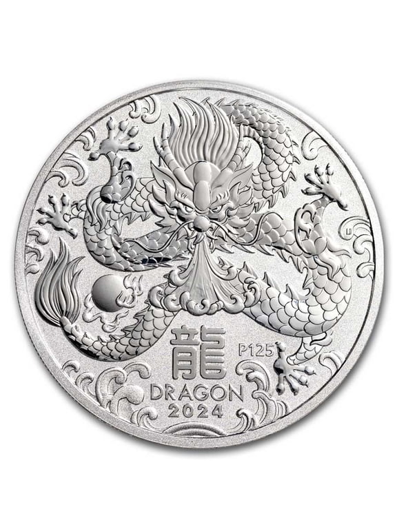 2024 Australia 1 oz Silver Lunar Dragon BU (Series III)
