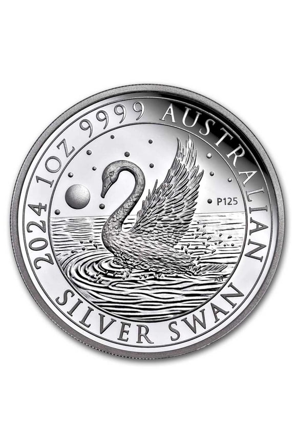 2024 Australia 1 oz Silver Swan Proof (w/Box & COA)