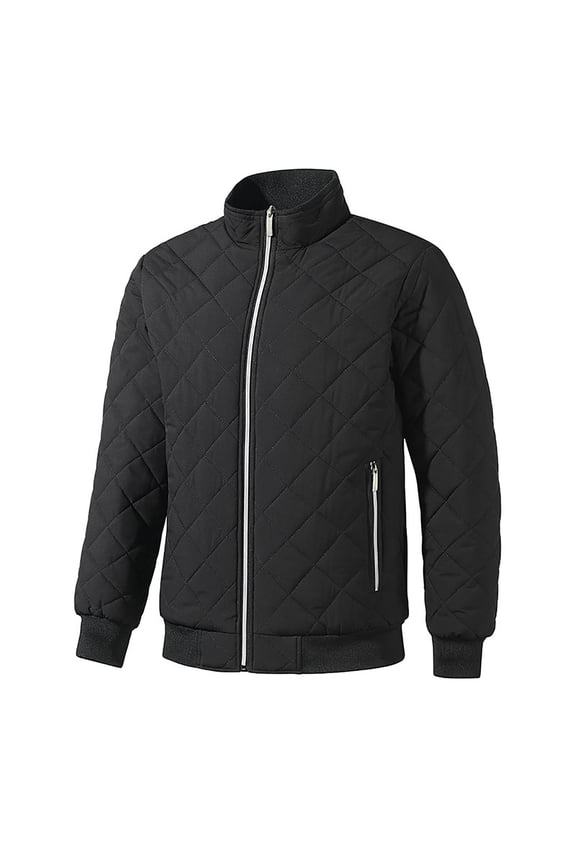 2024 Autumn And Winter New Men's Fashion Trend Check Plus Casual Padded Jacket Jacket