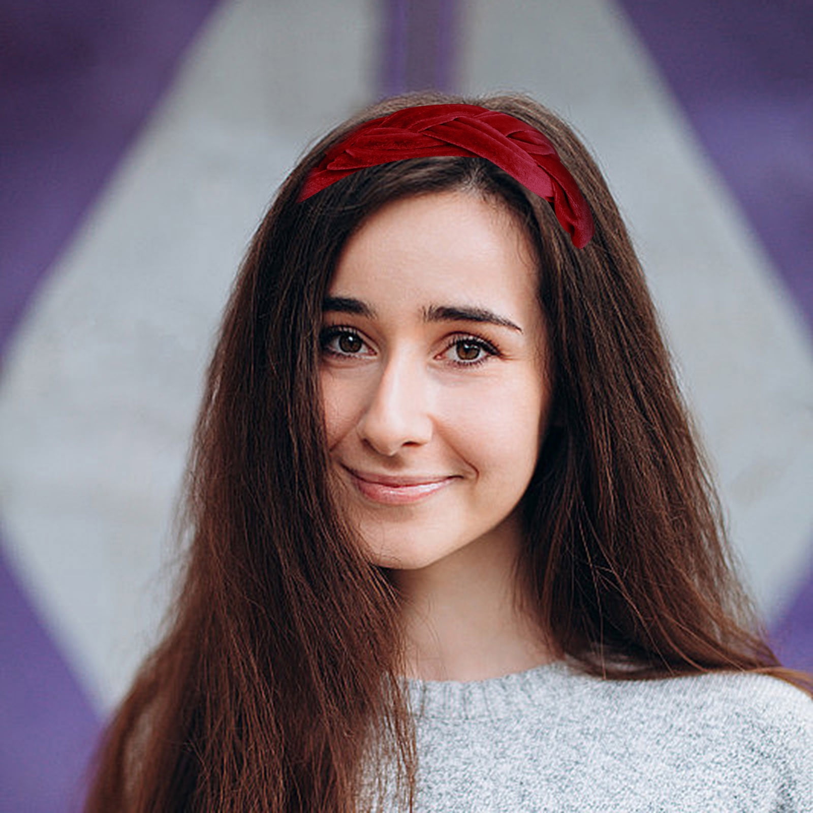 2024 Autumn And Winter New Velvet Hair Band Simple Wide Edge Fashion