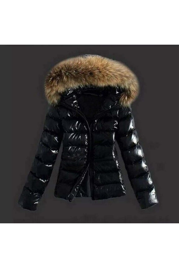 2024 Autumn And Winter Women's Lightweight Down Warm Quilted Padded Hooded Jacket plus Size Jackets plus Size Wool Coats for Women 3x Womens plus Size Tall Coat Leopard Rain Jacket Women Womens plus