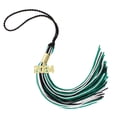 thumbnail image 1 of 2024 BLACK / DARK GREEN /WHITE GRADUATION TASSEL - EVERY SCHOOL COLOR AVAILABLE -MADE IN USA, 1 of 5