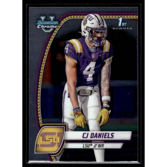 2024 BOWMAN UNIVERSITY CHROME #150 CJ DANIELS LSU TIGERS