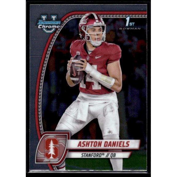 2024 BOWMAN UNIVERSITY CHROME #16 ASHTON DANIELS STANFORD CARDINAL