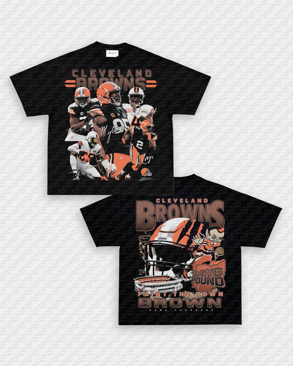 2025 BROWNS TEE, FOOTBALL PLAYERS BOOTLEG, RETRO STYLE, FOR MEN, FOR