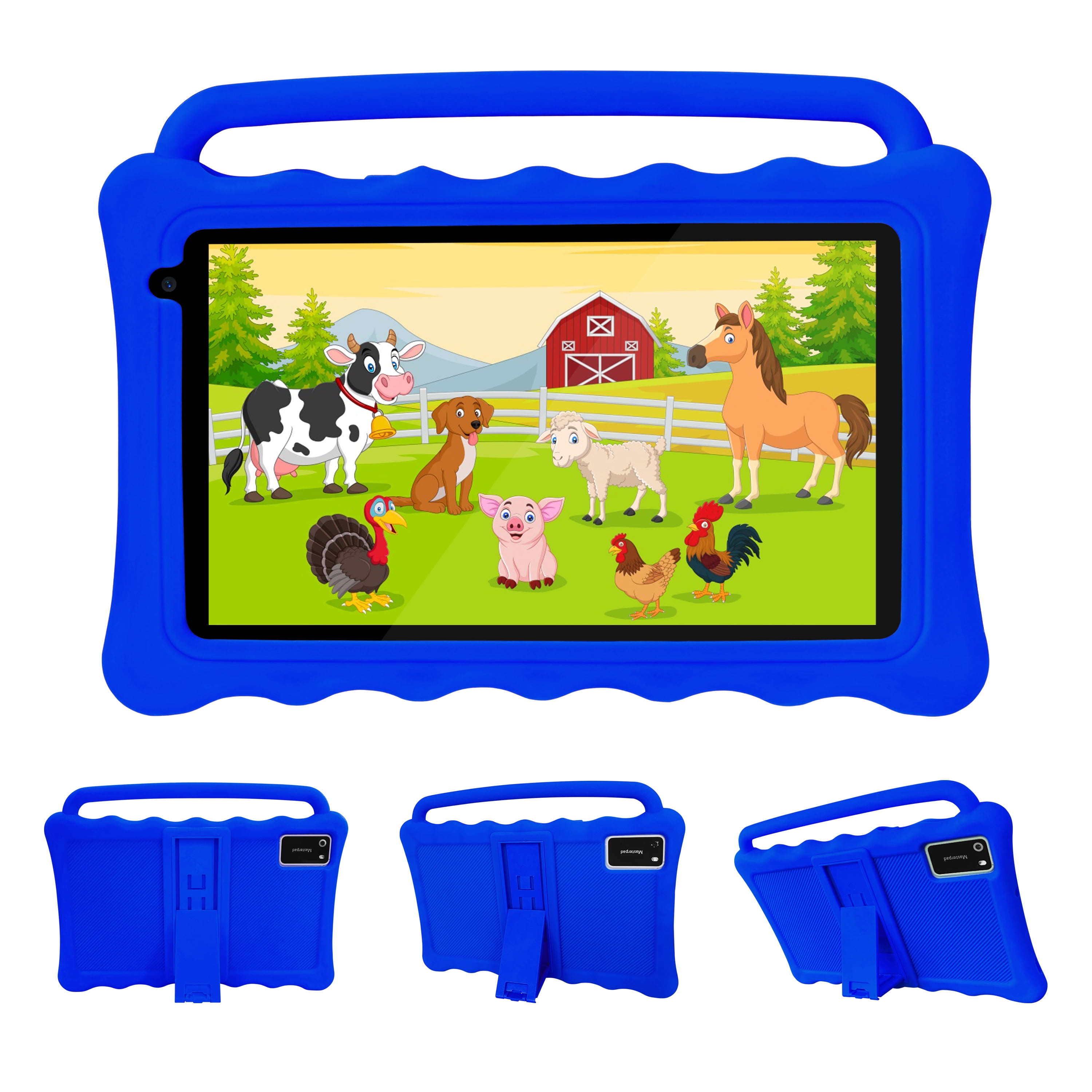 2024 BYYBUO K7 Kids Tablet,7 inch Android Tablet for Kids,2GB +32GB Storage,Toddler Tablet with Drop Protection Case and Eye Protection Screen, WIFI Bluetooth Gift for Kids (Dark blue)