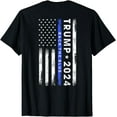 thumbnail image 1 of 2024 Back The Blue Thin Blue Line American Flag T-Shirt, 1 of 3