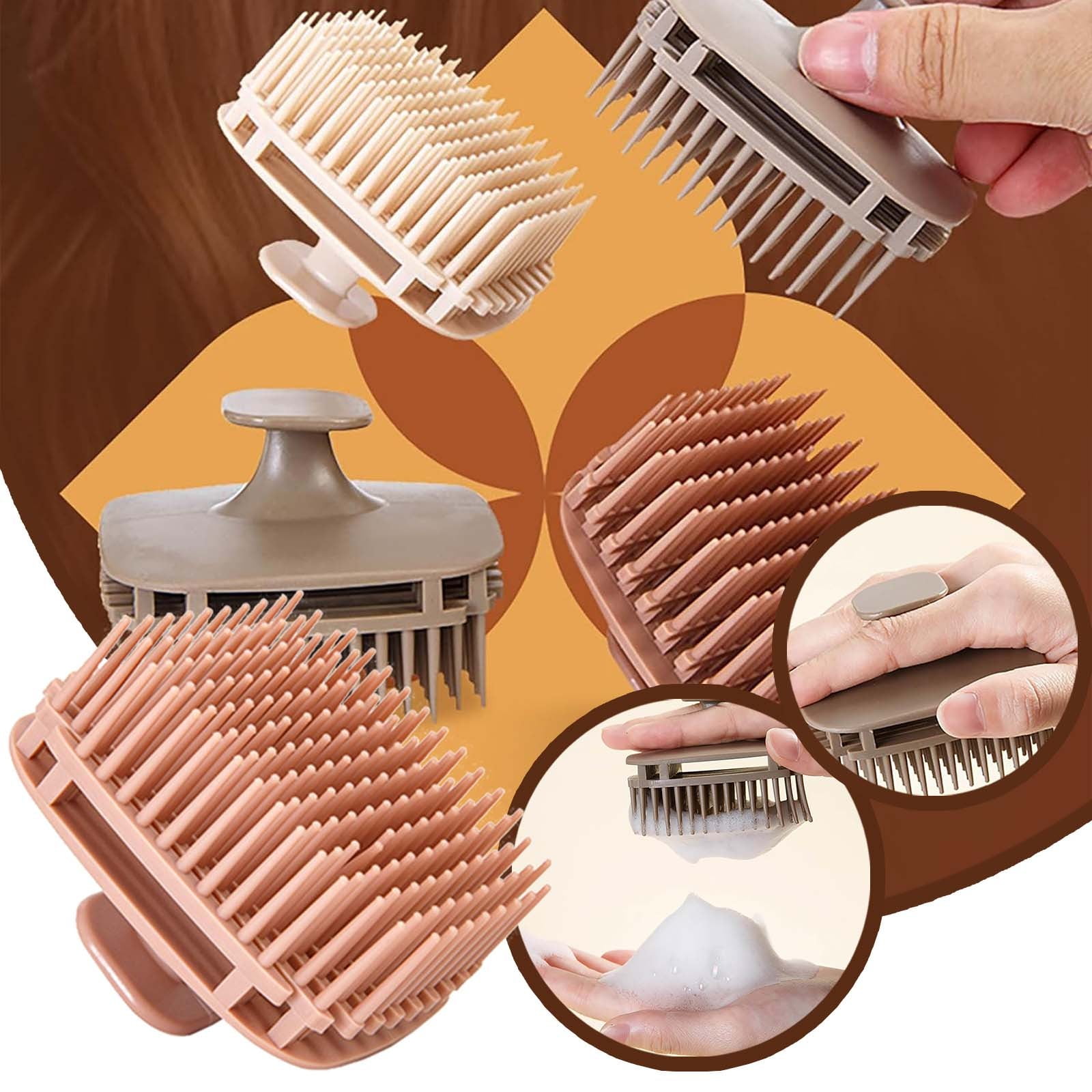 2024 Bath Shower Shampoo Comb Household Massage Silicone Shampoo Brush