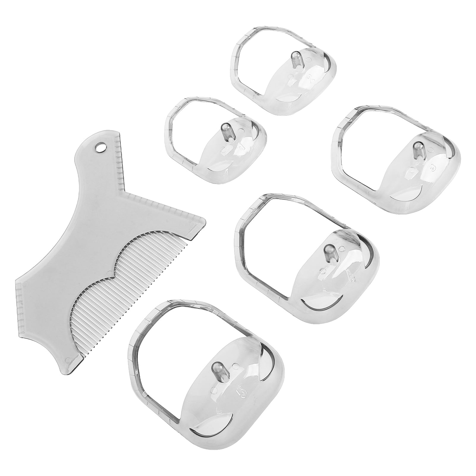 2024 Beard Shaping Styling Tool with Comb 5 Size Beard Shaper Template