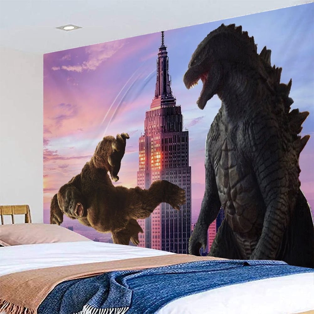 2024 Best-selling Godzilla wars King Kong, bedroom decoration tapestry ...