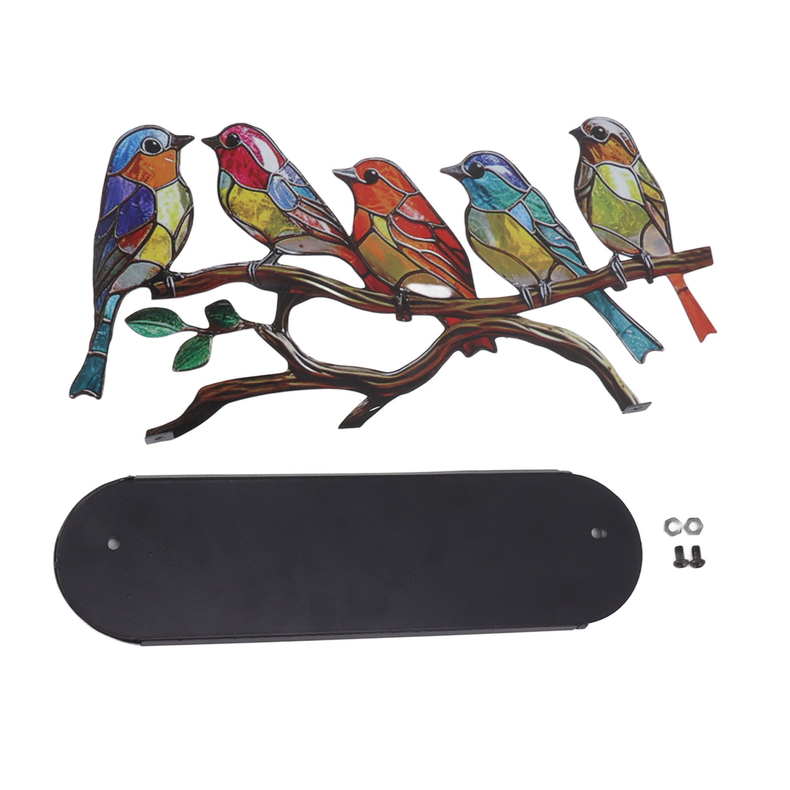 2024 Big sale Birds On Branch Desktop Ornaments Iron Double Painted