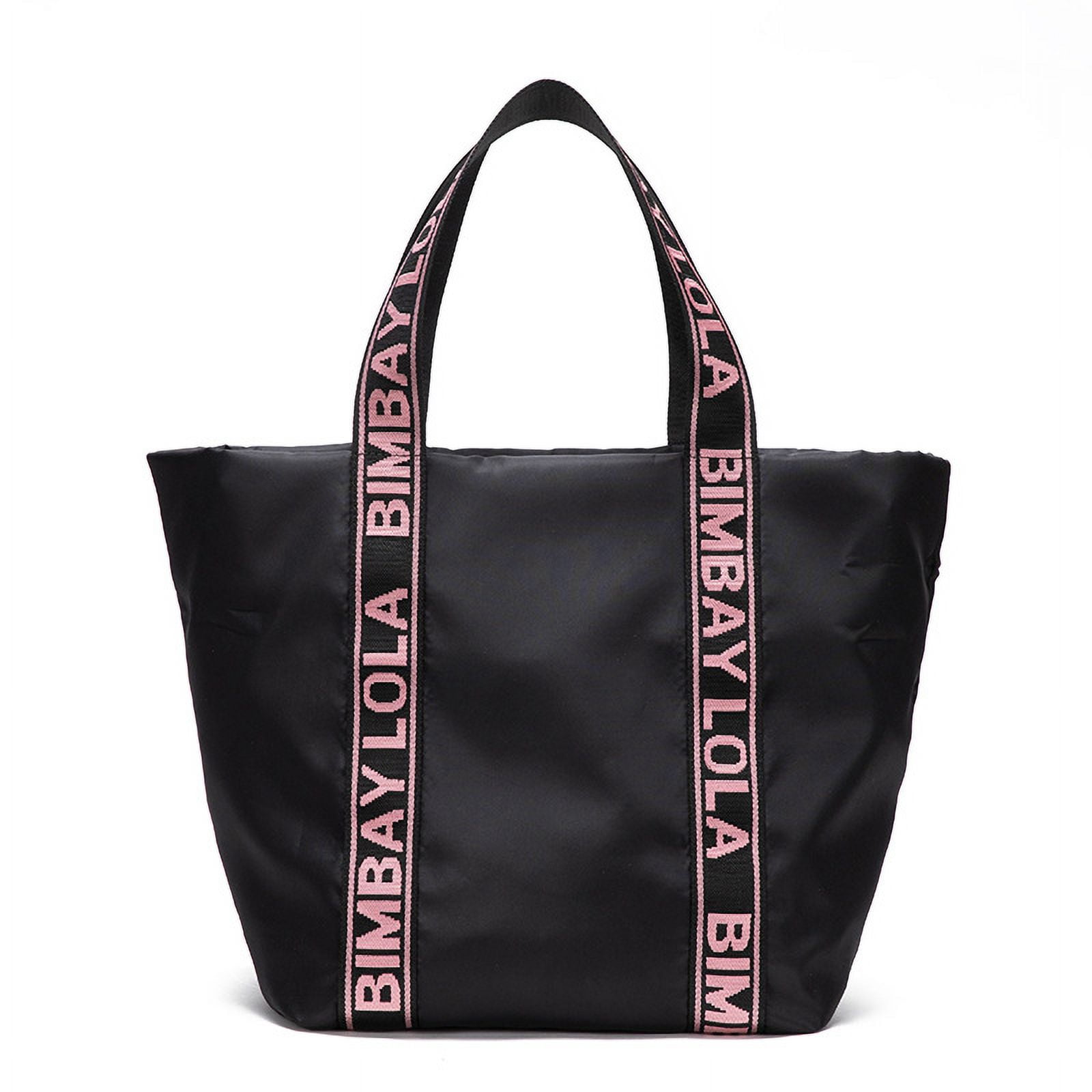 HOT Nylon Tote Bimba Y Lola Pink Bag 2024 Bimba Y Lola Logo