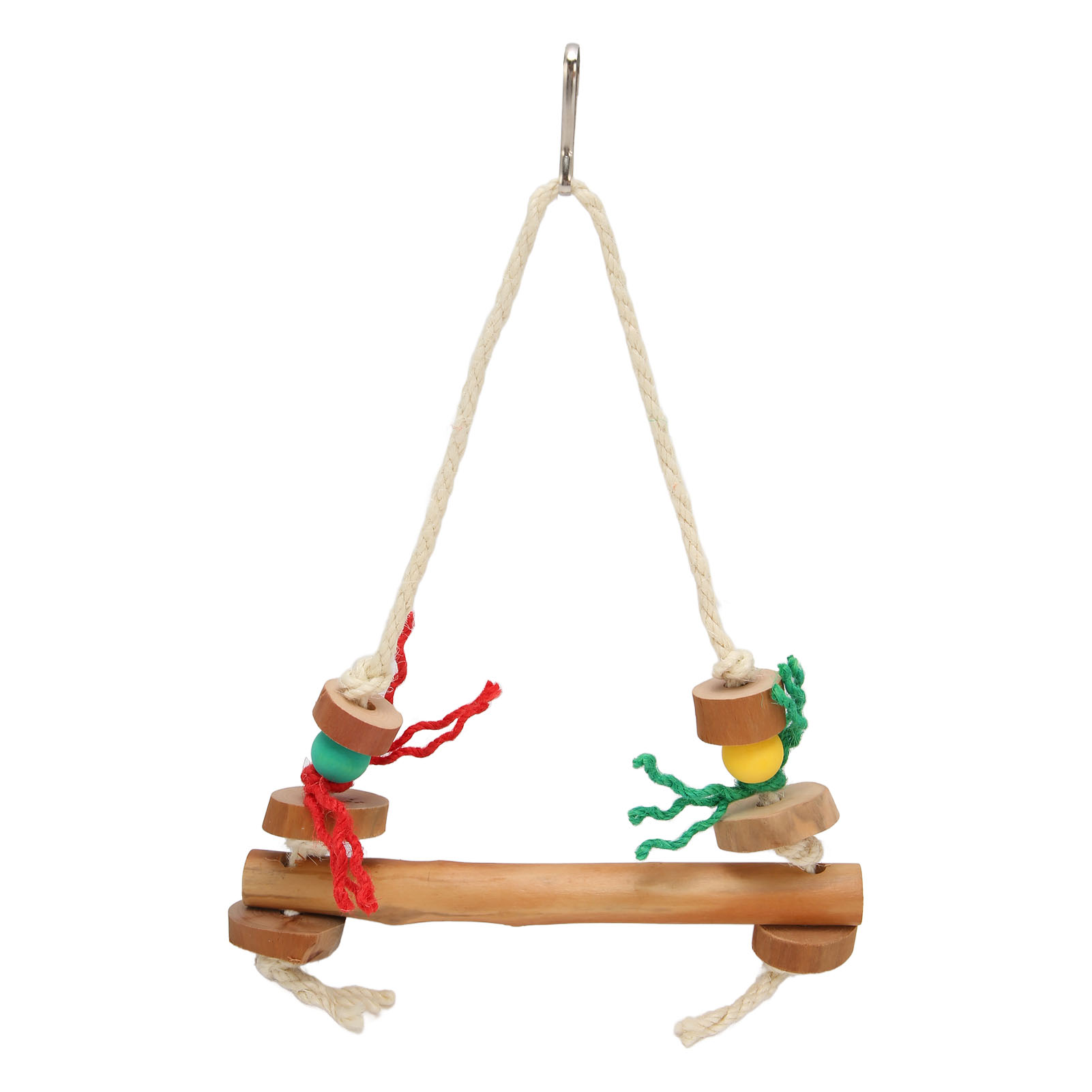 2024 Bird Rope Swing Toy Parrot Hanging Toy Safe Multifunctional Bird