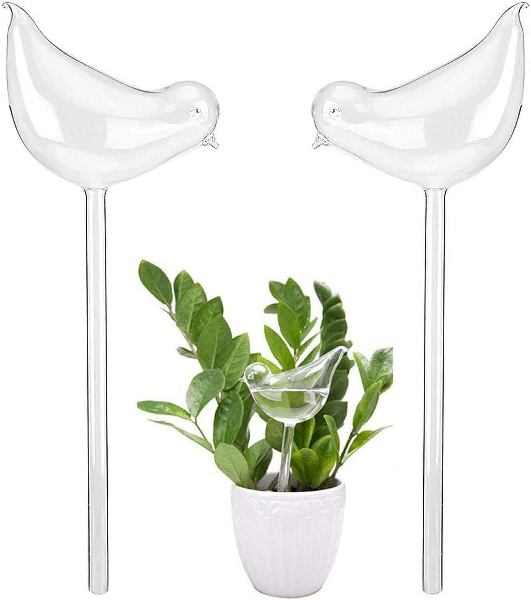 2024 Bird Shape Plant Automatic Watering Devices, Clear Glass Water