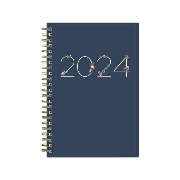2024 Blue Sky Ashlyn 5" x 8" Weekly & Monthly Planner Navy (143958)