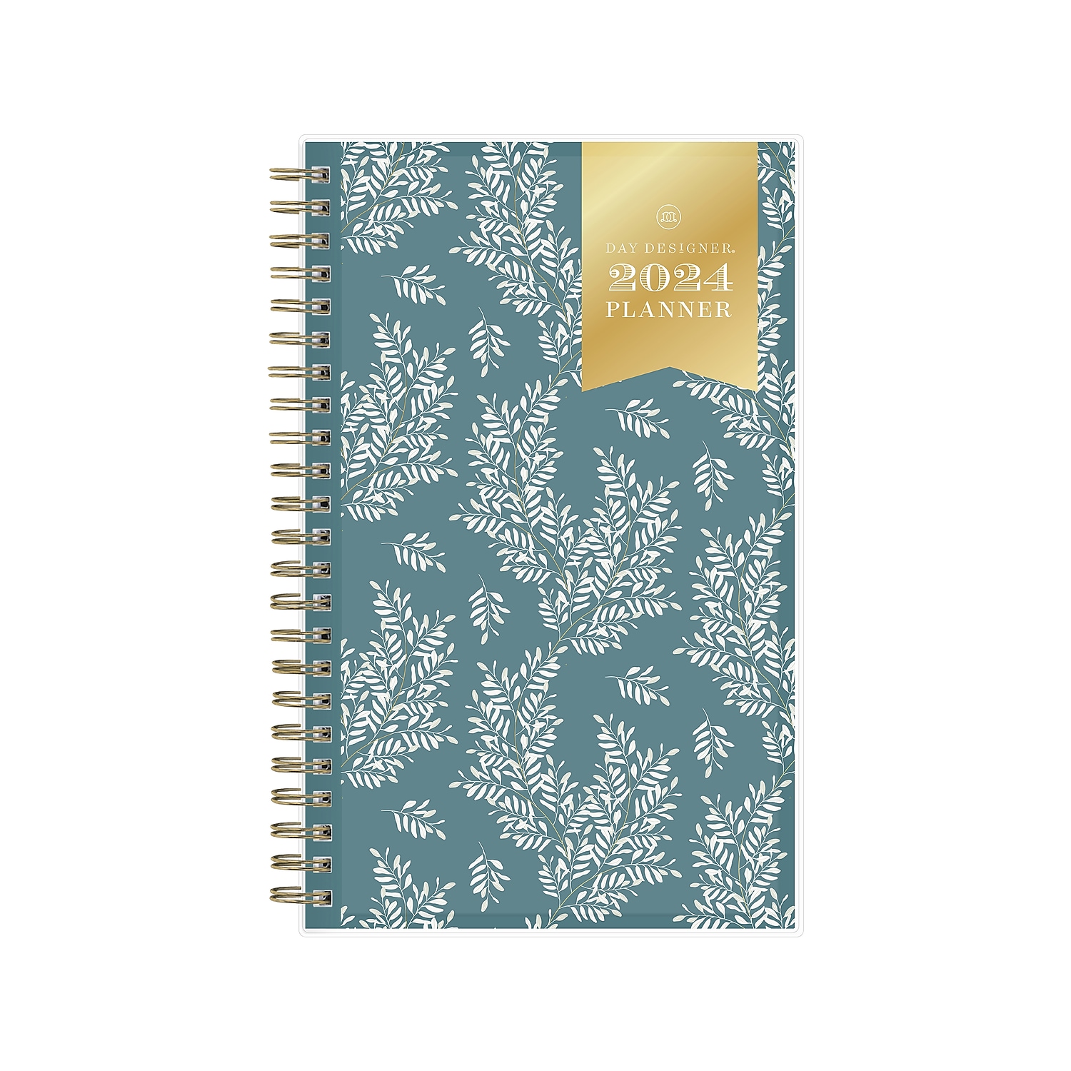 2024 Blue Sky Day Designer Graceful Ocean 5" x 8" Weekly & Monthly Planner Blue/White (143907