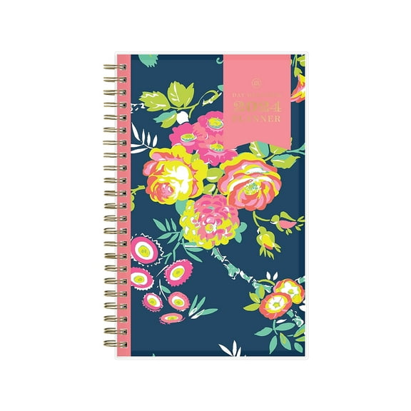 2024 Blue Sky Day Designer Peyton Navy 5" x 8" Weekly & Monthly Planner Multicolor (103620-24)