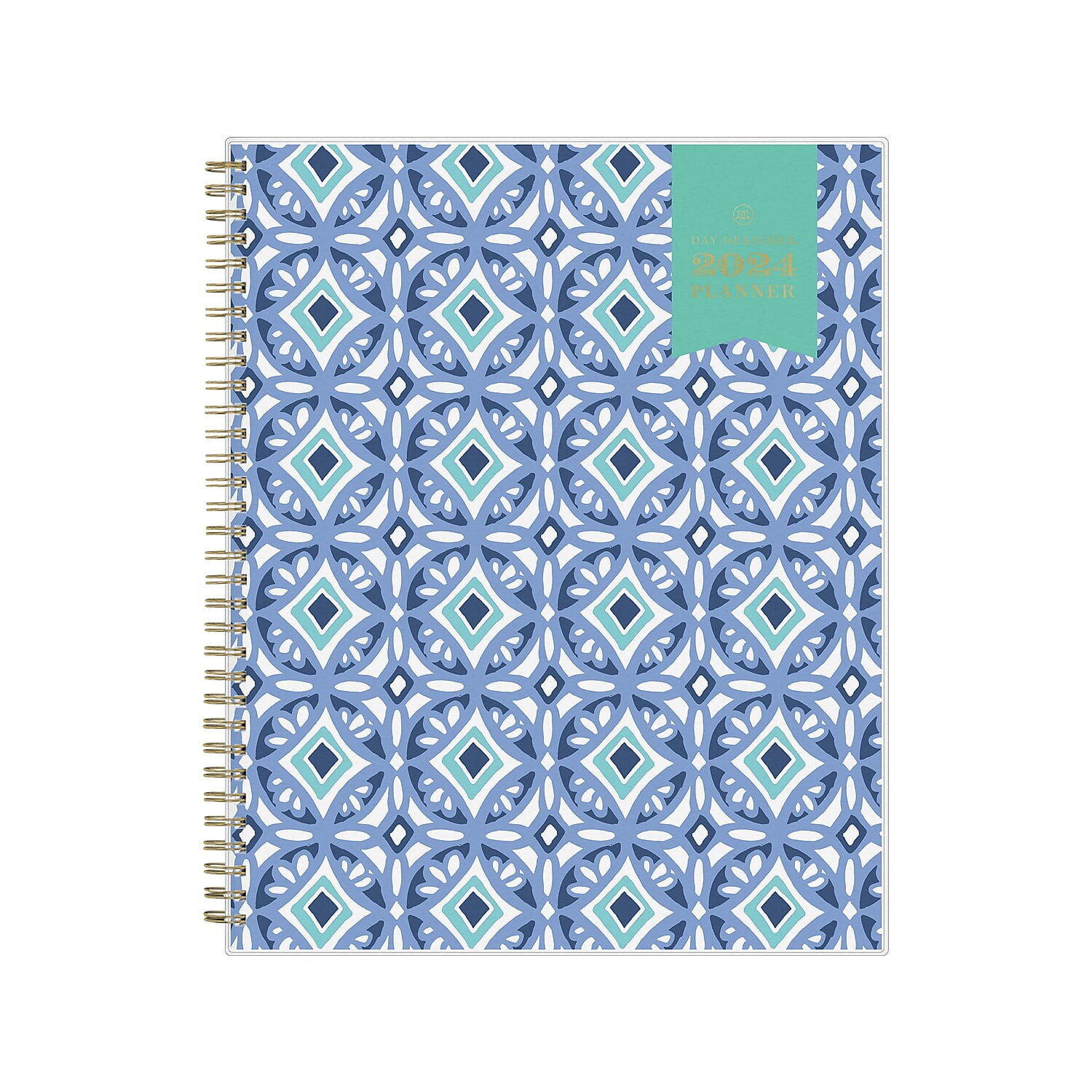 2024 Blue Sky Day Designer Tile 8.5" x 11" Weekly & Monthly PlannerBlue