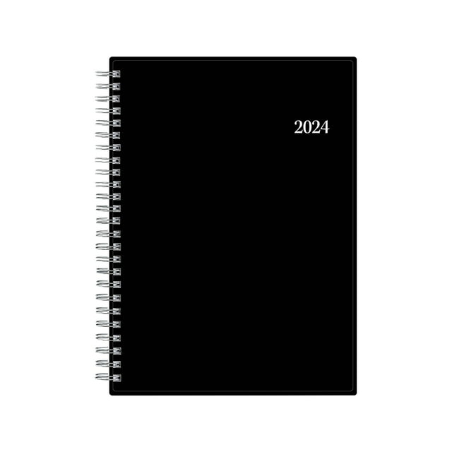 2024 Blue Sky Enterprise 5.88" x 8.63" Weekly & Monthly Planner Black