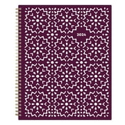 2024 Blue Sky Gili 8.5" x 11" Weekly & Monthly Planner Purple/White (117889-24)