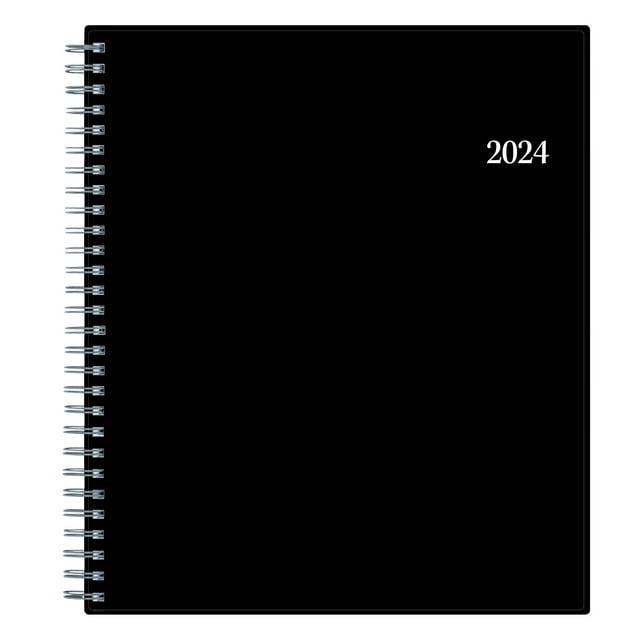 2024 Blue Sky™ Monthly Planning Calendar, 8" x 10", 50 Recycled, Solid
