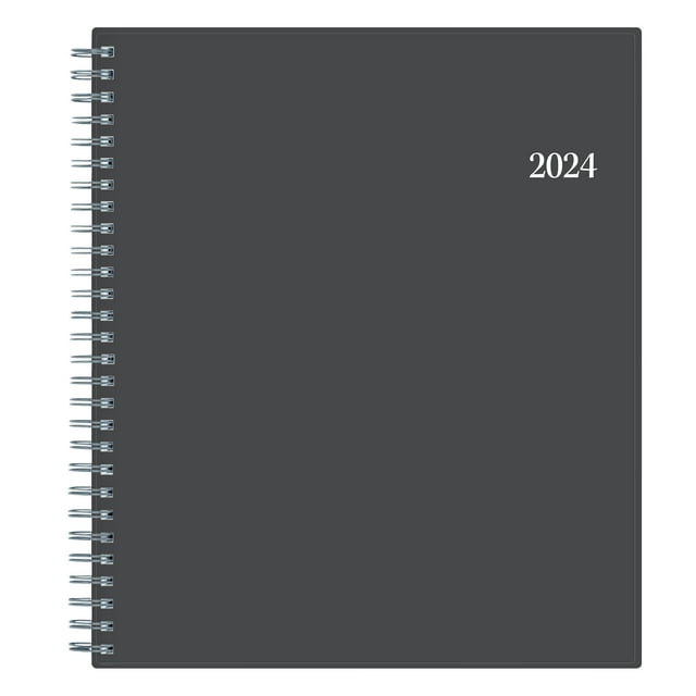 2024 Blue Sky Passages 8" x 10" Monthly Planner Charcoal Gray (100011
