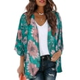 thumbnail image 1 of 2024 Bohemian Printed Women Summer Beach Wear Bikini Wrap Dress Pareo Tunic Swim Suit Cover Up Long Kimono Cardigan Summer Top, 1 of 7