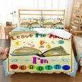 thumbnail image 1 of 2024 Book Duvet Cover Library Bookshelf Bedding Set Microfiber 3D Print Comforter Cover Full Twin King For Kids Teen With Pillowcases, 1 of 6