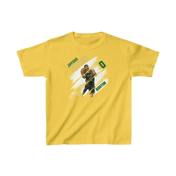 2024 Boston Jayson Tatum #0 Cartoon basketball fan gifts Kids Cotton Tee