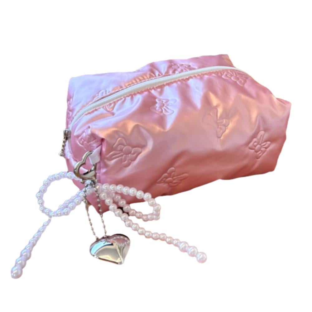 2024Bow Cosmetic Bag Store Makeup, Skincare Products Pencil Bag for