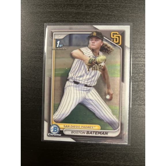 2024 Bowman Boston Bateman 1st Bowman Rookie San Diego Padres Baseball Card