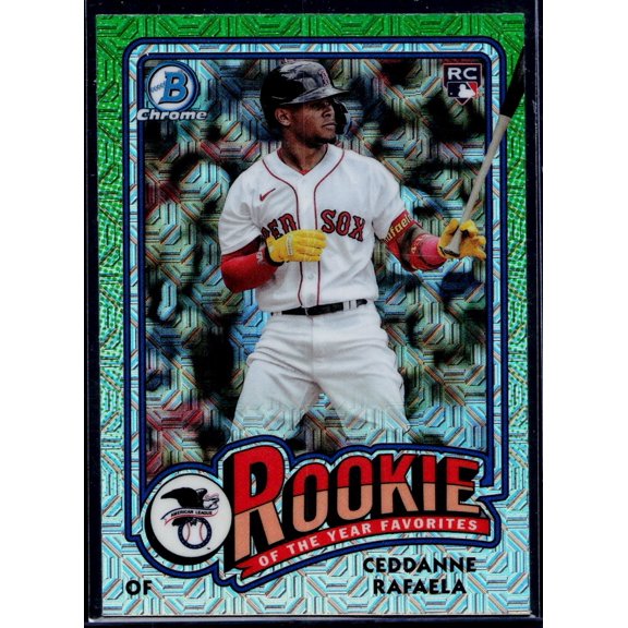 2024 Bowman Chrome Ceddanne Rafaela #5 Rookie Image Variation Autographs AU SN RC Boston Red Sox