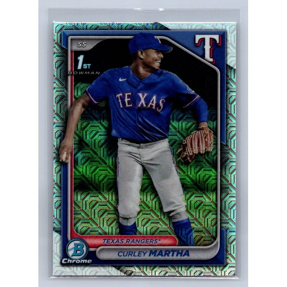 2024 Bowman Chrome Curley Martha #BCP-168 Mega Box Mojo Refractor 1st Bowman