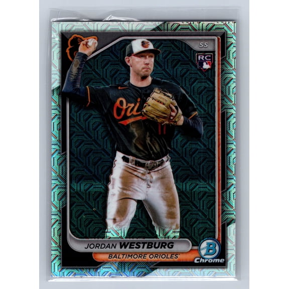 2024 Bowman Chrome Mega Box Mojo Refractor RC Jordan Westburg #17 Baseball Card