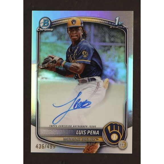 2024 Bowman Chrome Refractor Luis Pena #CPA-LP Auto /499