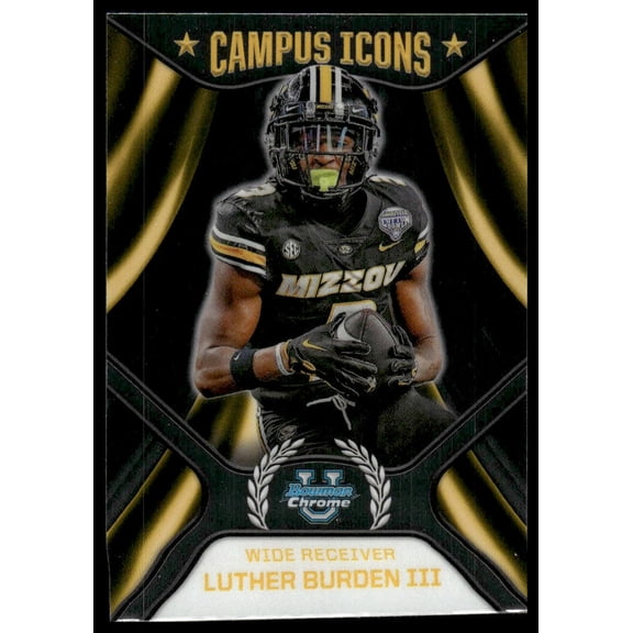 2024 Bowman Chrome University Campus Icons Luther Burden III Missouri Tigers Football Trading Card CI-16