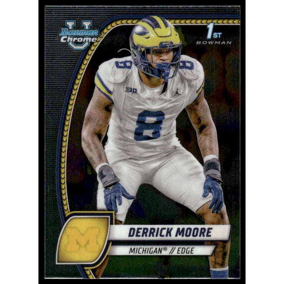 2024 Bowman Chrome University Derrick Moore #59 1st Bowman