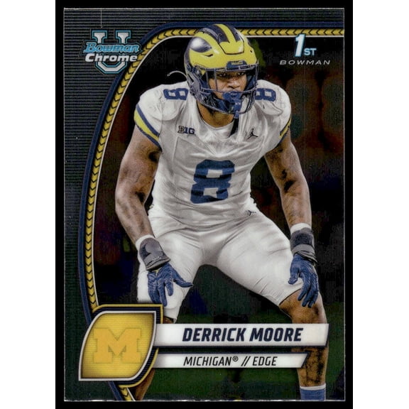 2024 Bowman Chrome University Derrick Moore #59 1st Bowman