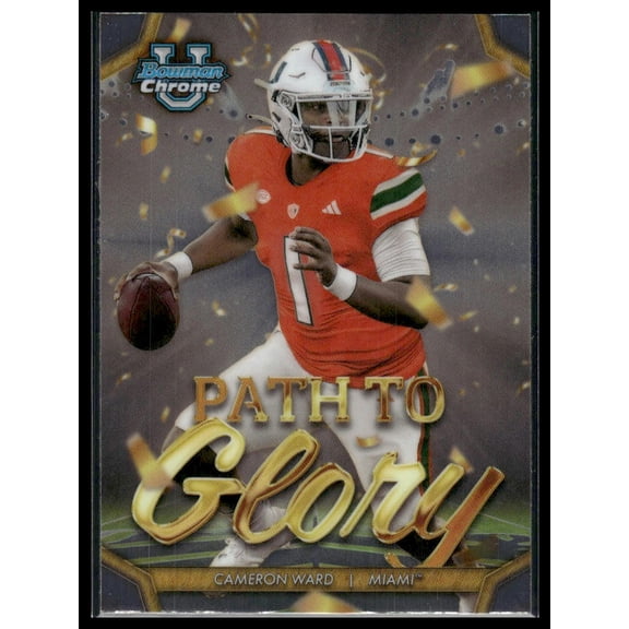 2024 Bowman Chrome University Path to Glory Cameron Ward #PG-17