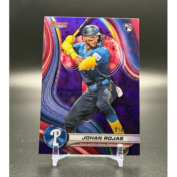 2024 Bowman Johan Rojas #49 Purple Refractor Rookie