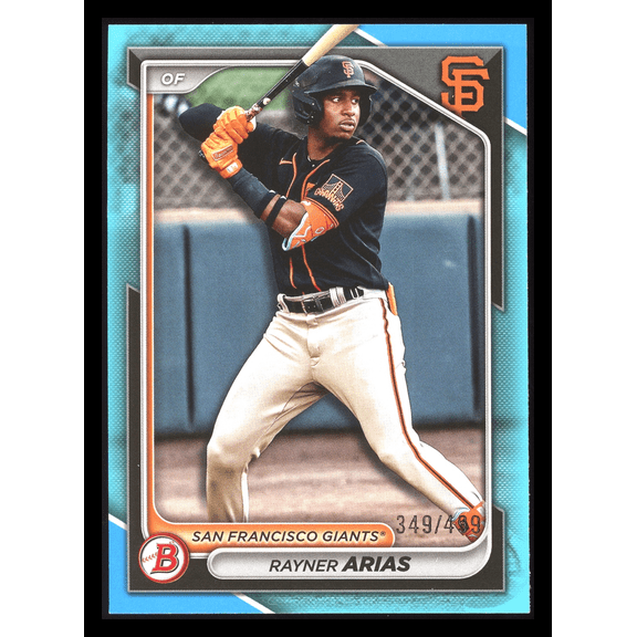 2024 Bowman Rayner Arias San Francisco Giants Sky Blue #BD-189 #/469 Baseball Card