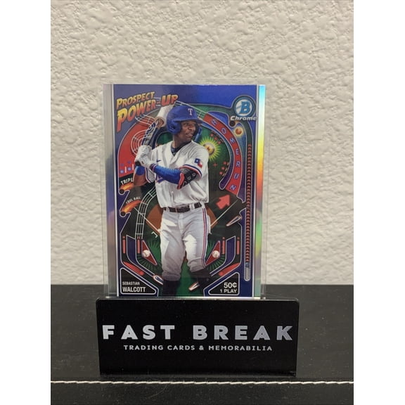 2024 Bowman Base Sebastian Walcott PP-20 Rookie Insert Baseball Card Texas Rangers