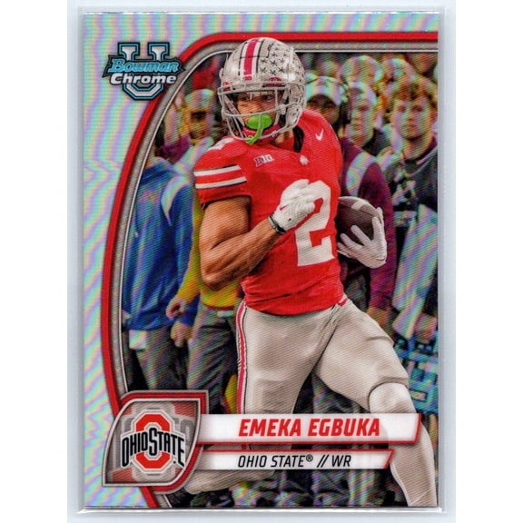 2024 Bowman University Chrome Emeka Egbuka #70 Refractor